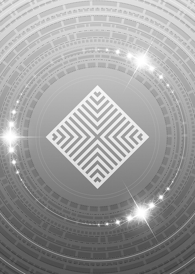 Gray Glyph Mandala Rune