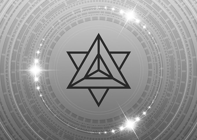 Grey Geometric Glyph Rune