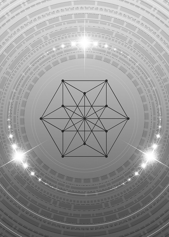 Gray Sacred Geometry Glyph