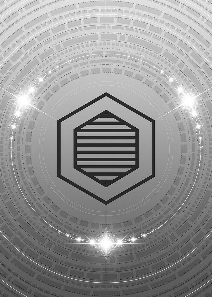 Grey Sacred Geometry Glyph