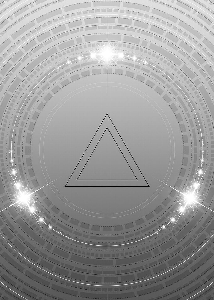 Grey Geometric Glyph Rune