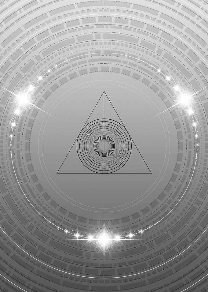 Gray Sacred Geometry Glyph