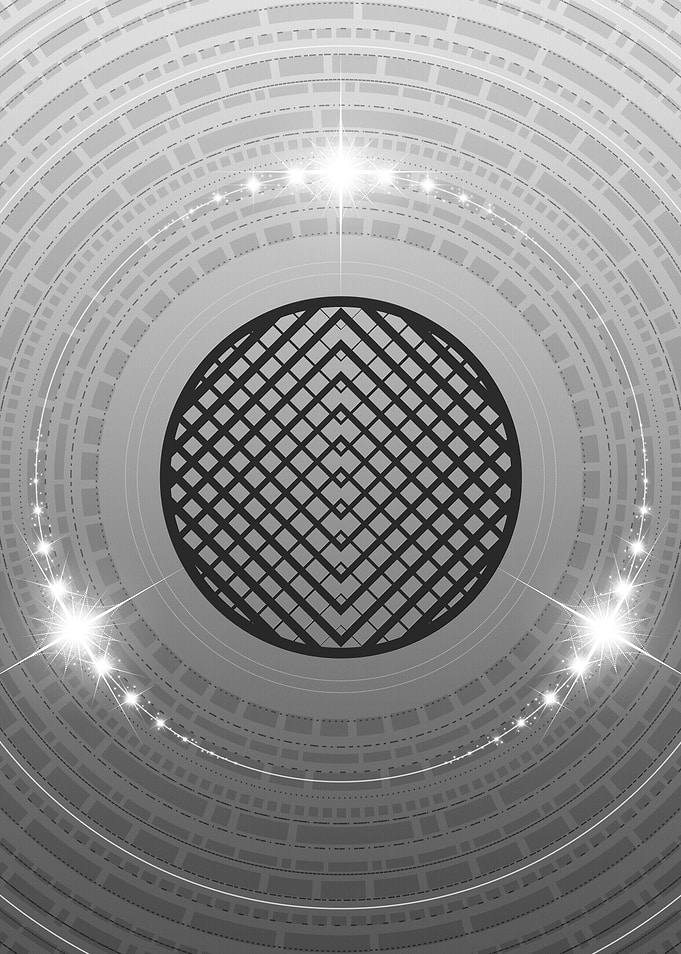 Black and White Glyph Rune