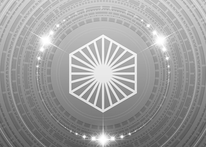 Grey Sacred Geometry Glyph