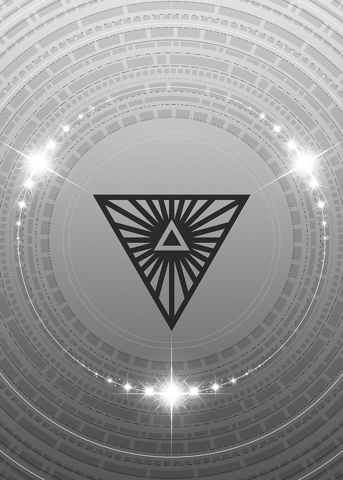 Gray Glyph Mandala Rune