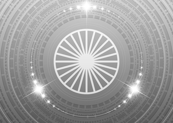 Gray Sacred Geometry Glyph