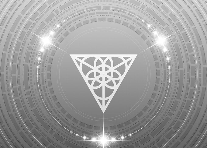 Gray Sacred Geometry Glyph