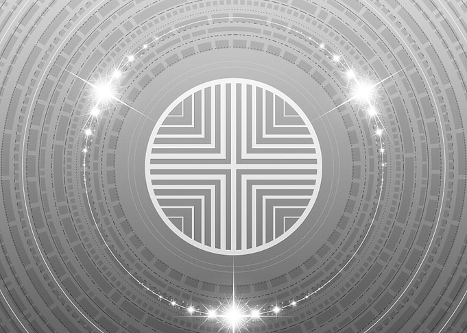 Gray Sacred Geometry Glyph