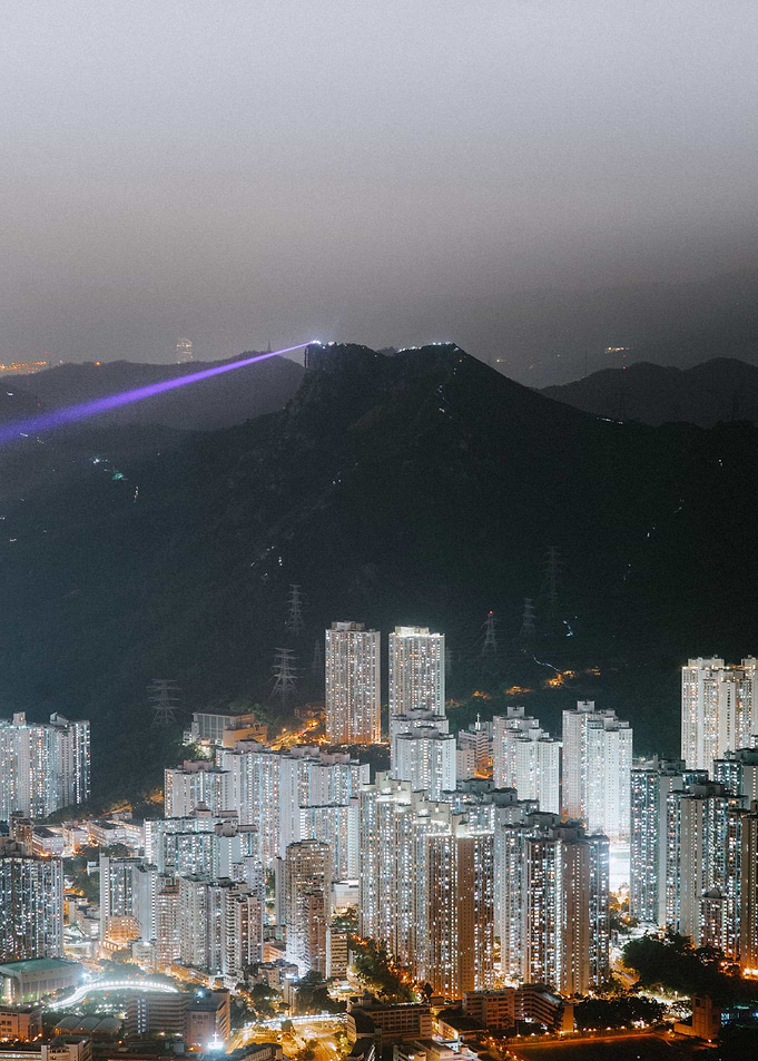 Lightbeam mountains