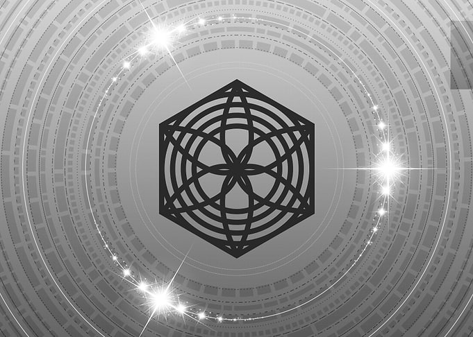 Grey Sacred Geometry Glyph