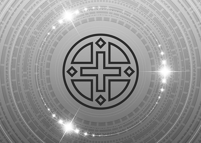 Gray Sacred Geometry Glyph