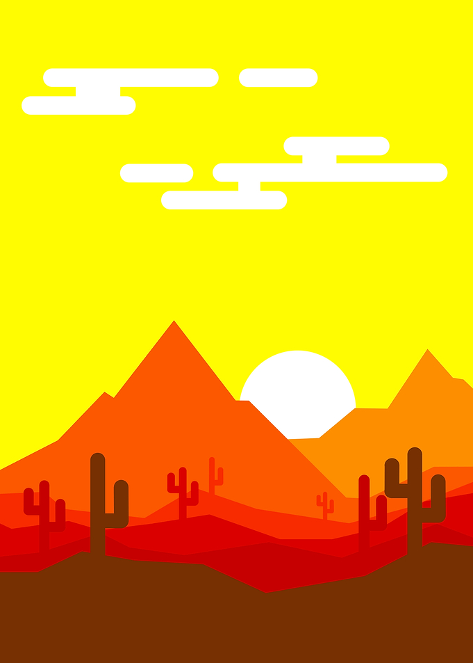 Sunrise in the Desert