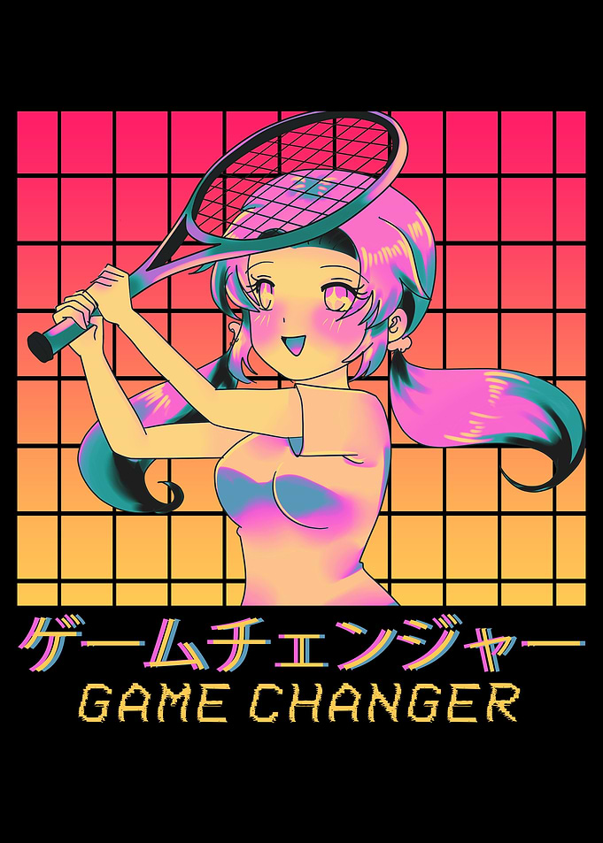 Tennis Player Anime Girl