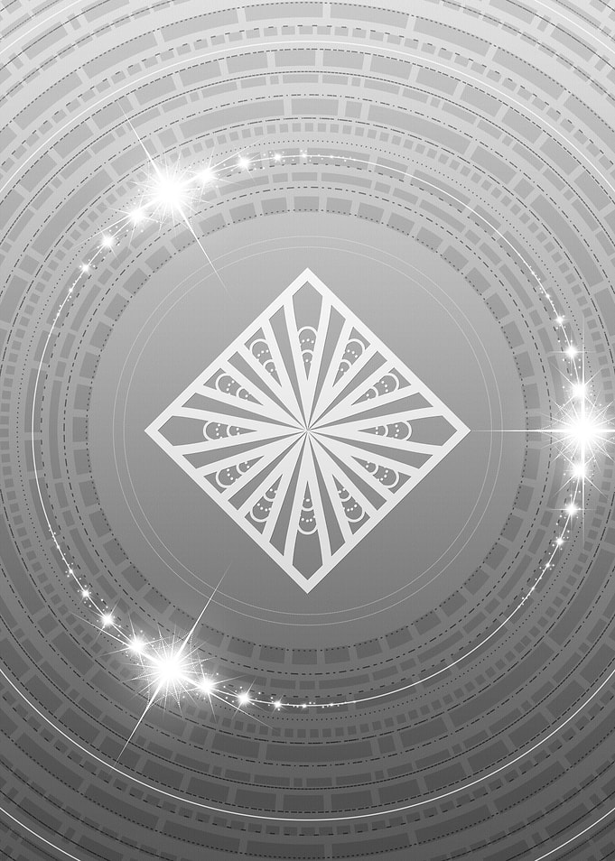 Gray Geometric Glyph Sign