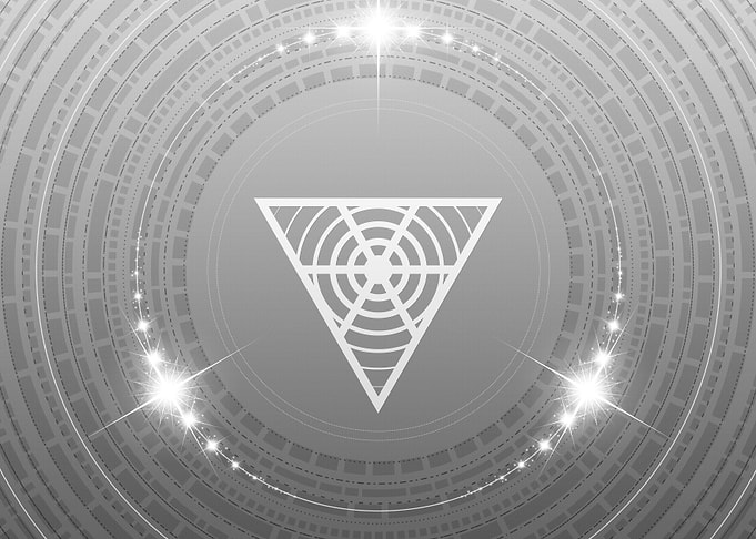 Grey Sacred Geometry Glyph