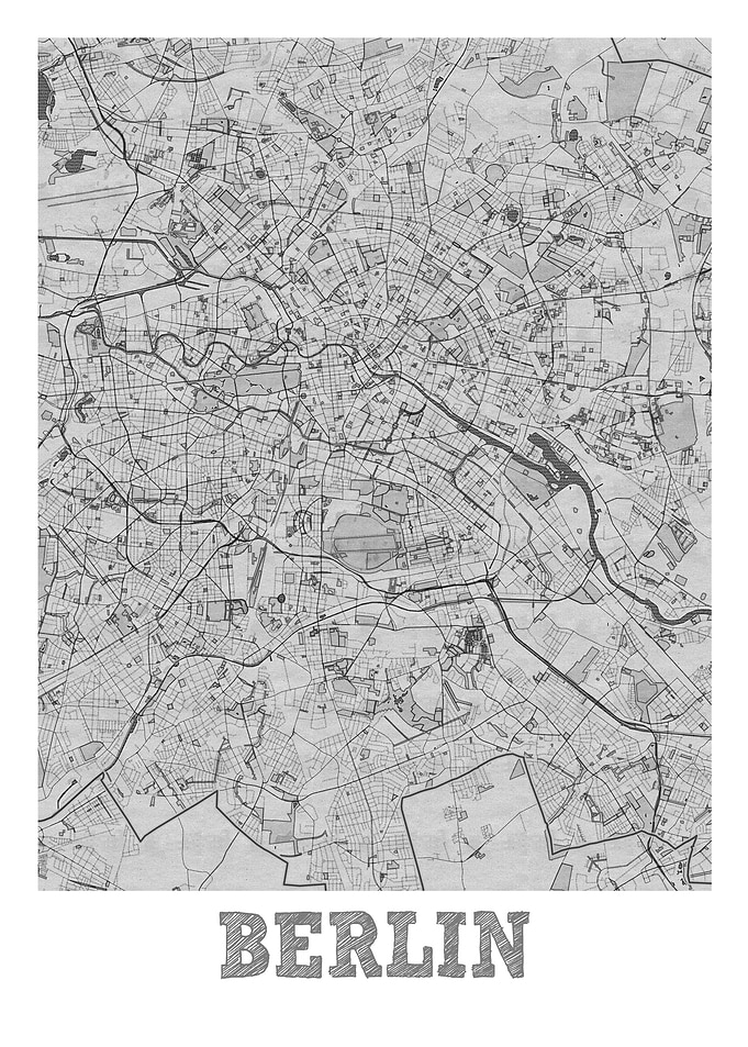 Berlin City Map Germany