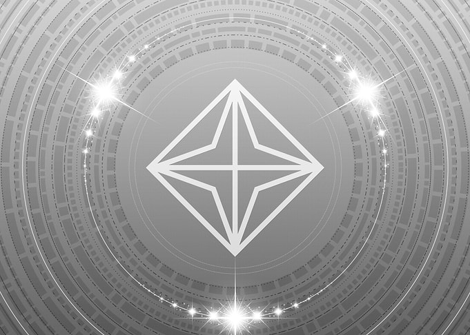 Grey Geometric Glyph Rune