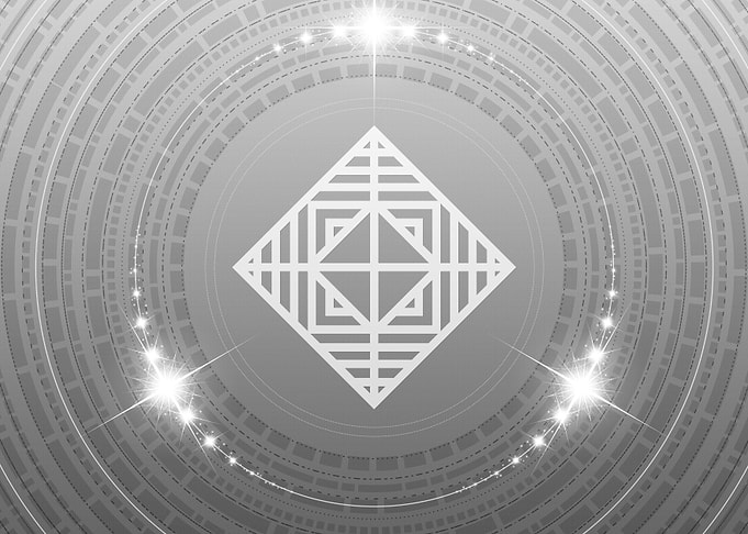 Grey Sacred Geometry Glyph