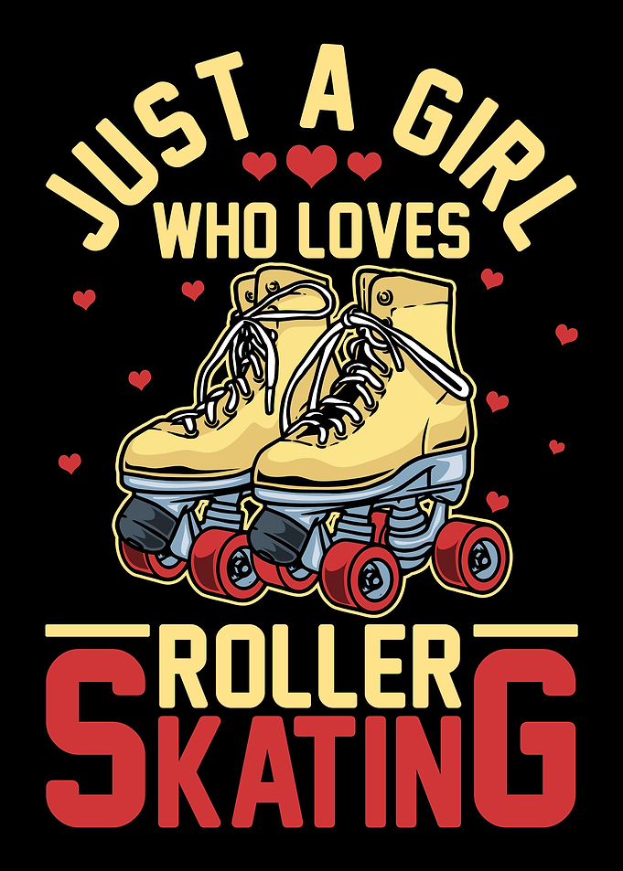 Roller Skating Skater Girl