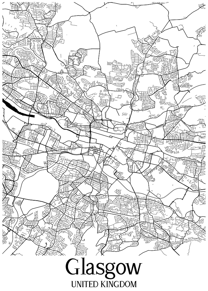 Glasgow City Map England