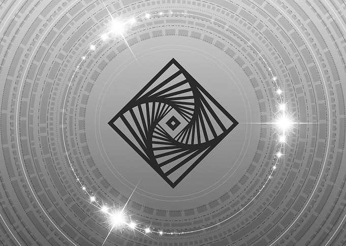 Grey Sacred Geometry Glyph