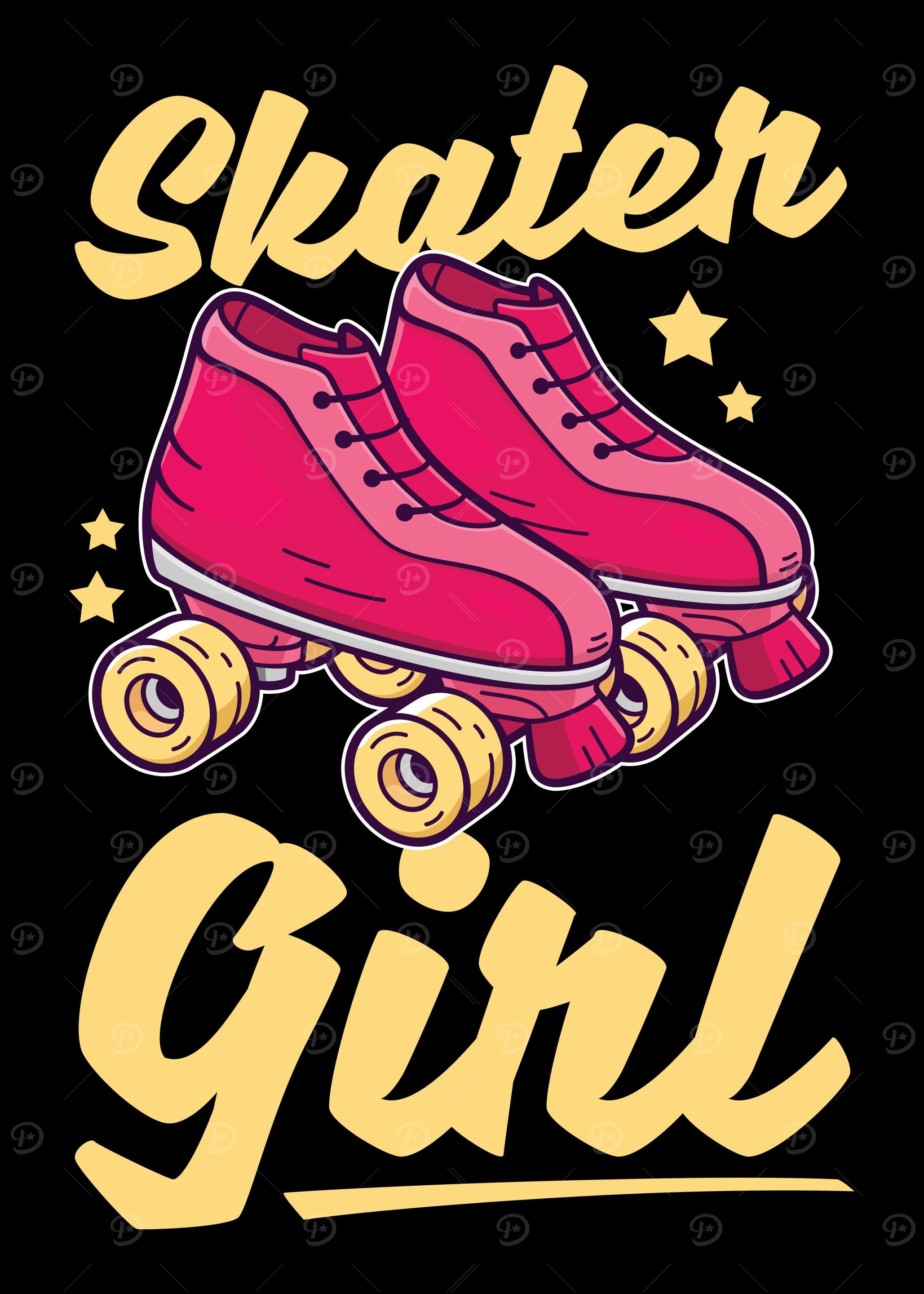 Roller Skating Skater Girl