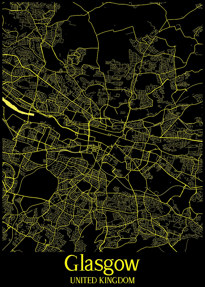 Glasgow City Map England