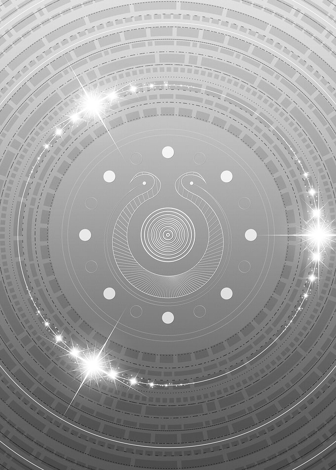 Gray Geometric Glyph Sign