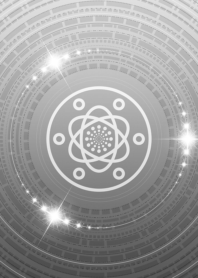 Grey Geometric Glyph Rune