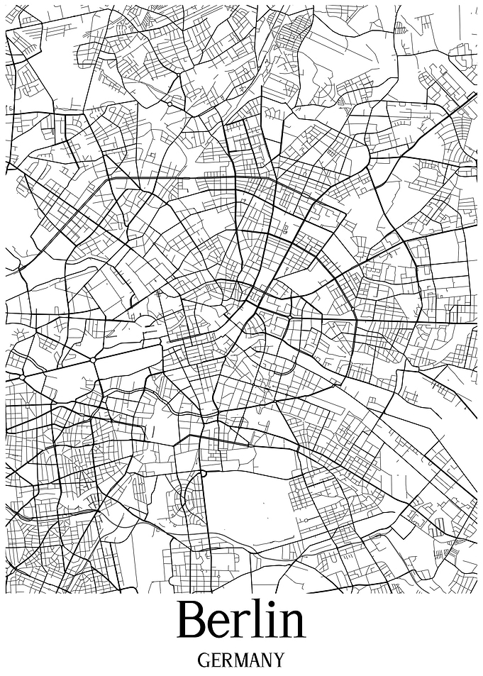 Berlin City Map Germany