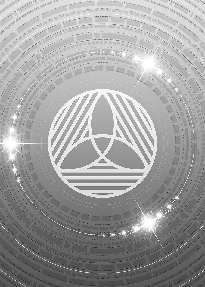 Gray Geometric Glyph Sign