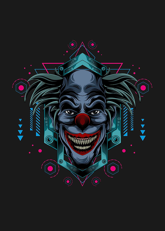 Classic dark clown