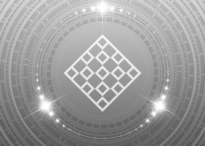 Grey Geometric Glyph Rune