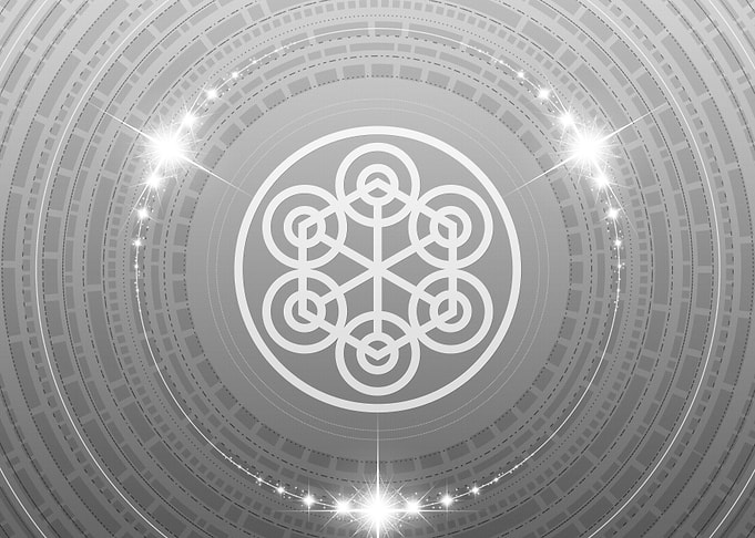 Gray Sacred Geometry Glyph