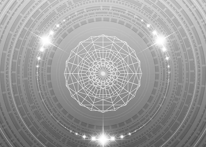 Gray Glyph Mandala Rune
