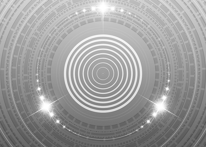 Gray Geometric Glyph Sign