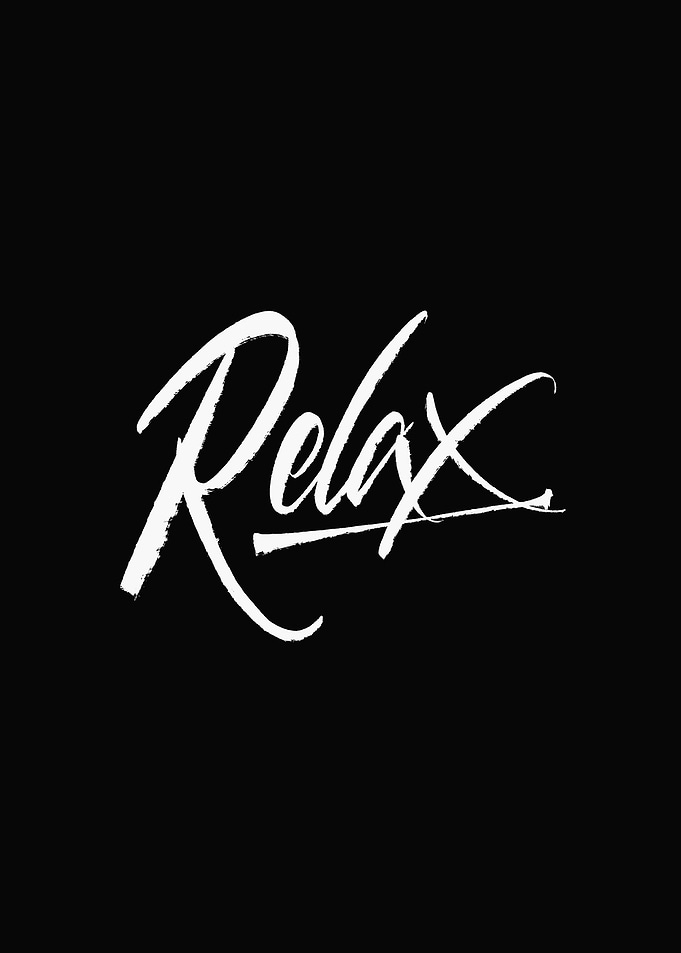 Relax handlettering