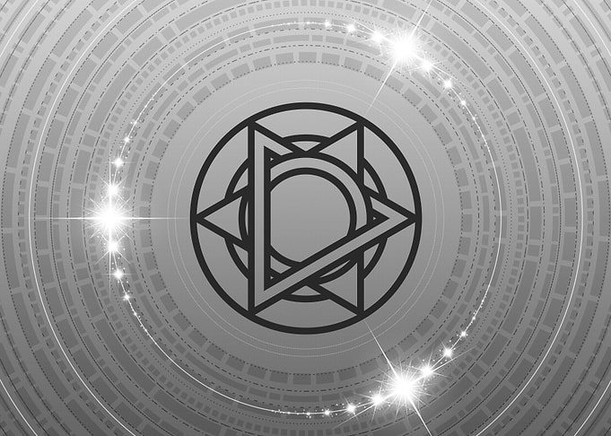 Grey Geometric Glyph Rune