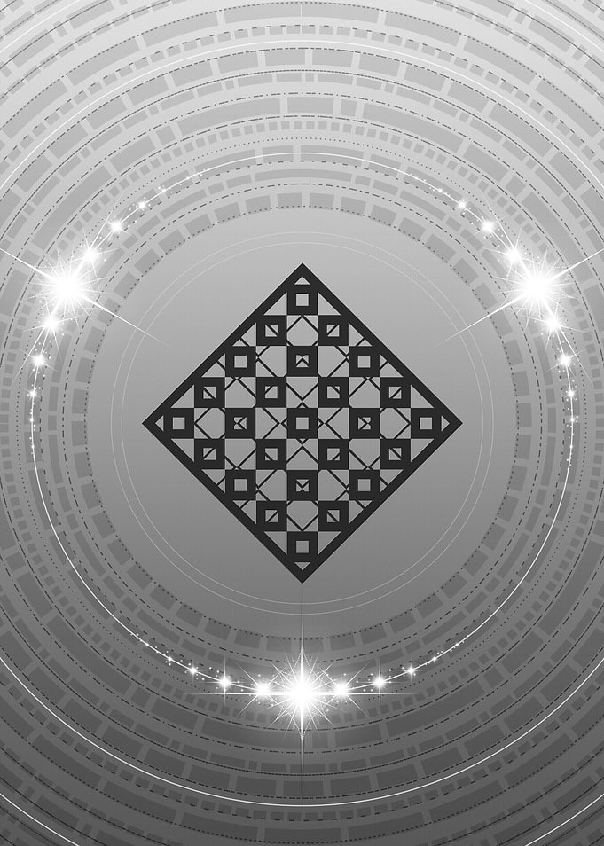 Black and White Glyph Rune