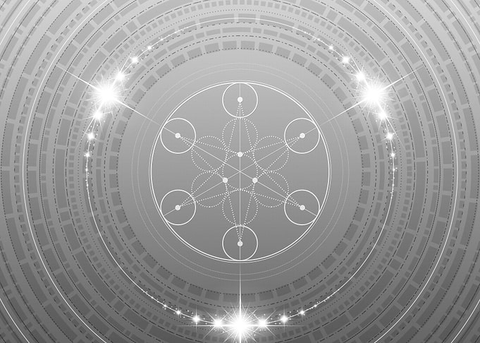 Gray Geometric Glyph Sign