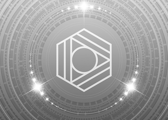 Grey Geometric Glyph Rune