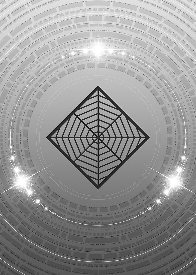 Gray Sacred Geometry Glyph