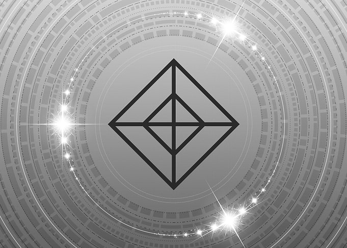 Gray Geometric Glyph Sign
