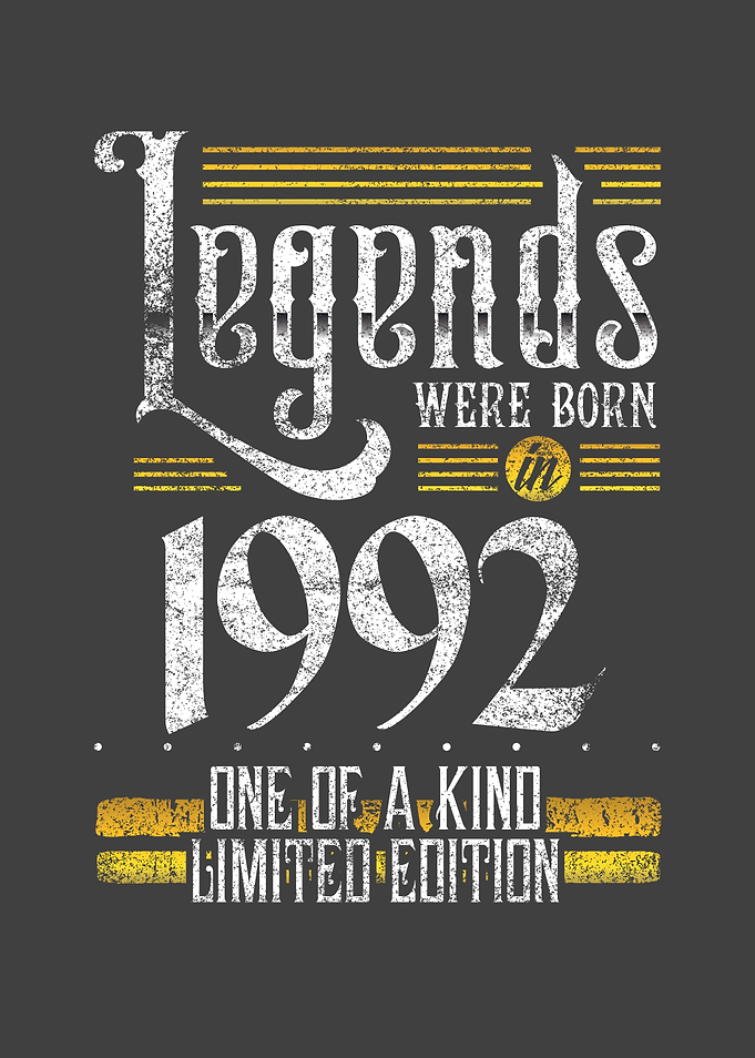 Legends were born in 1992