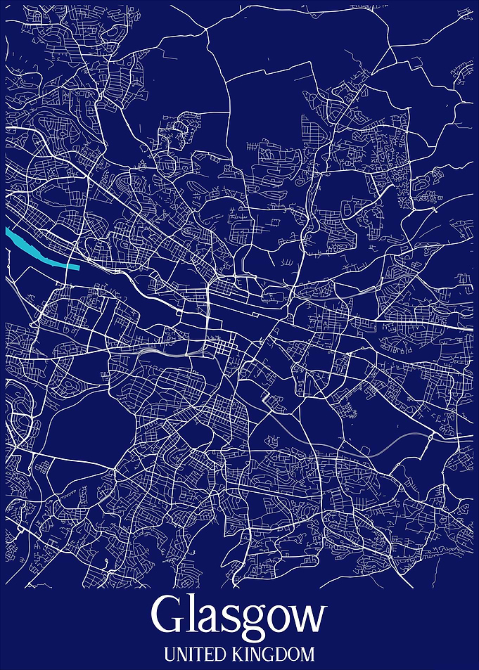 Glasgow City Map England
