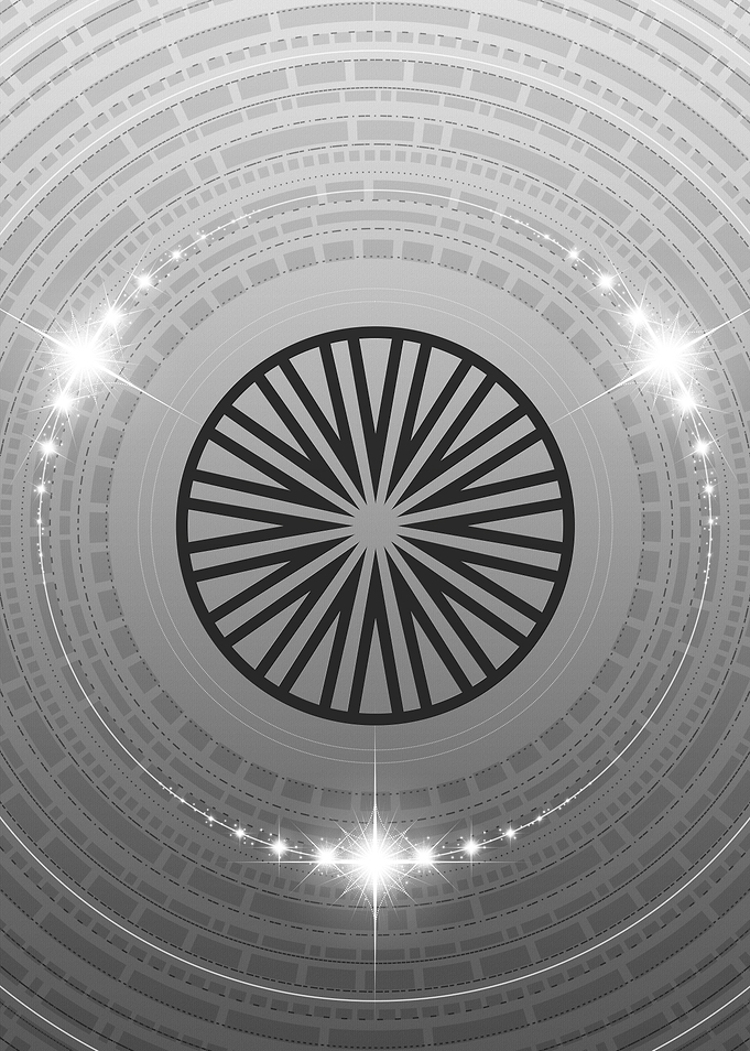 Grey Sacred Geometry Glyph