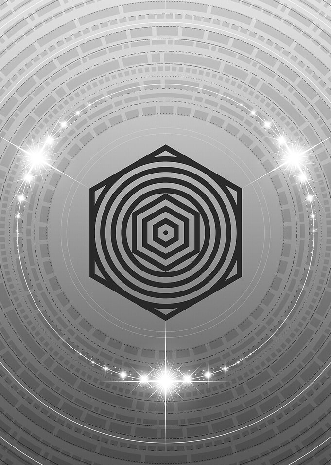 Black and White Glyph Rune