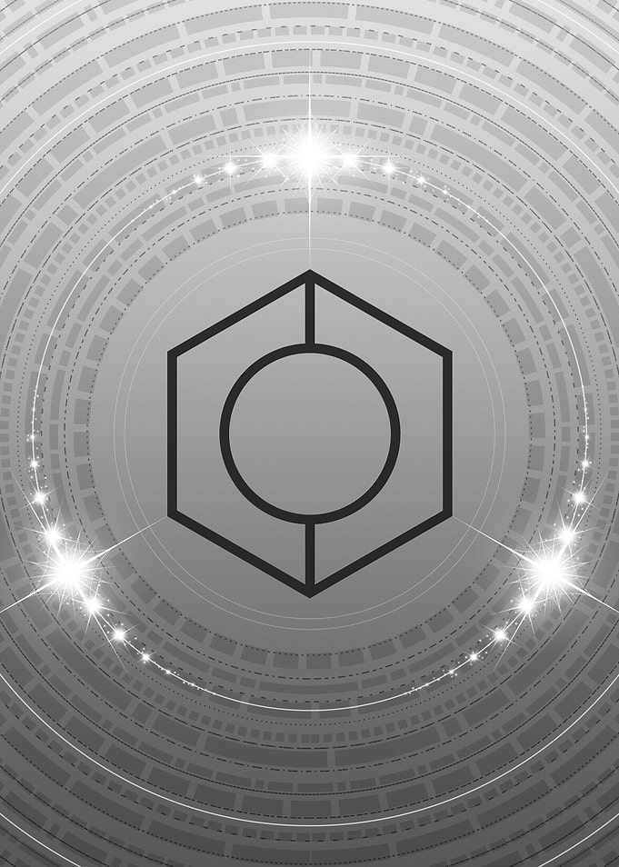 Grey Sacred Geometry Glyph