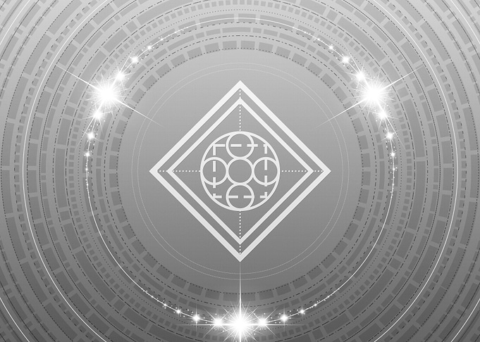 Gray Geometric Glyph Sign