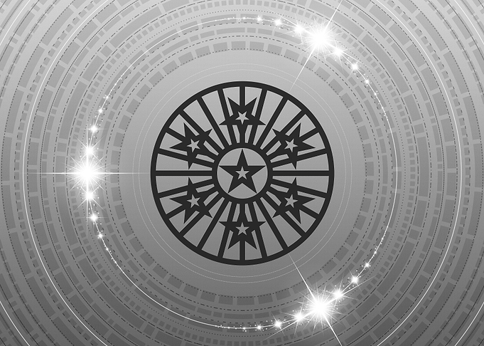 Grey Sacred Geometry Glyph
